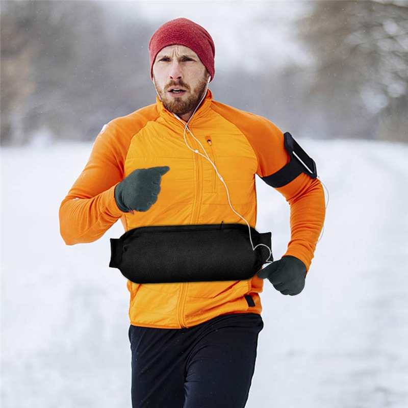 Ocieplacz na ręce RTSHE-piłka nożna z kieszenią na zamek błyskawiczny i regulowanym paskiem na talię, idealny na zimne dni, robić baseballu, pieszych wędrówek i na kemping.