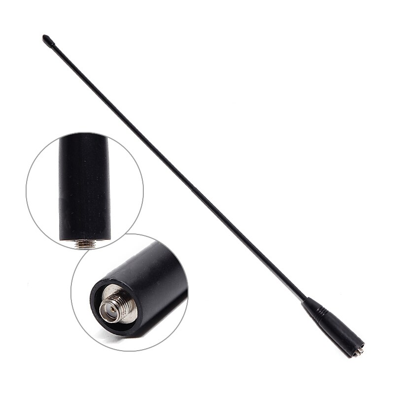 ABBREE Tri-band 144/222/435Mhz SMA-Female Antenna for Baofeng BF-R3,UV-S9,UV-82T ,UV-5RX3 BTECH UV-5X3 Walkie Talkie