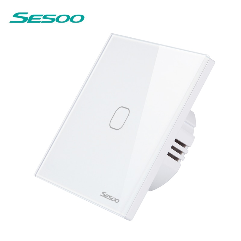 SESOO Afstandsbediening Schakelaar 1 Gang 1 Manier RF433 Slimme Schakelaar, Draadloze afstandsbediening touch light switch