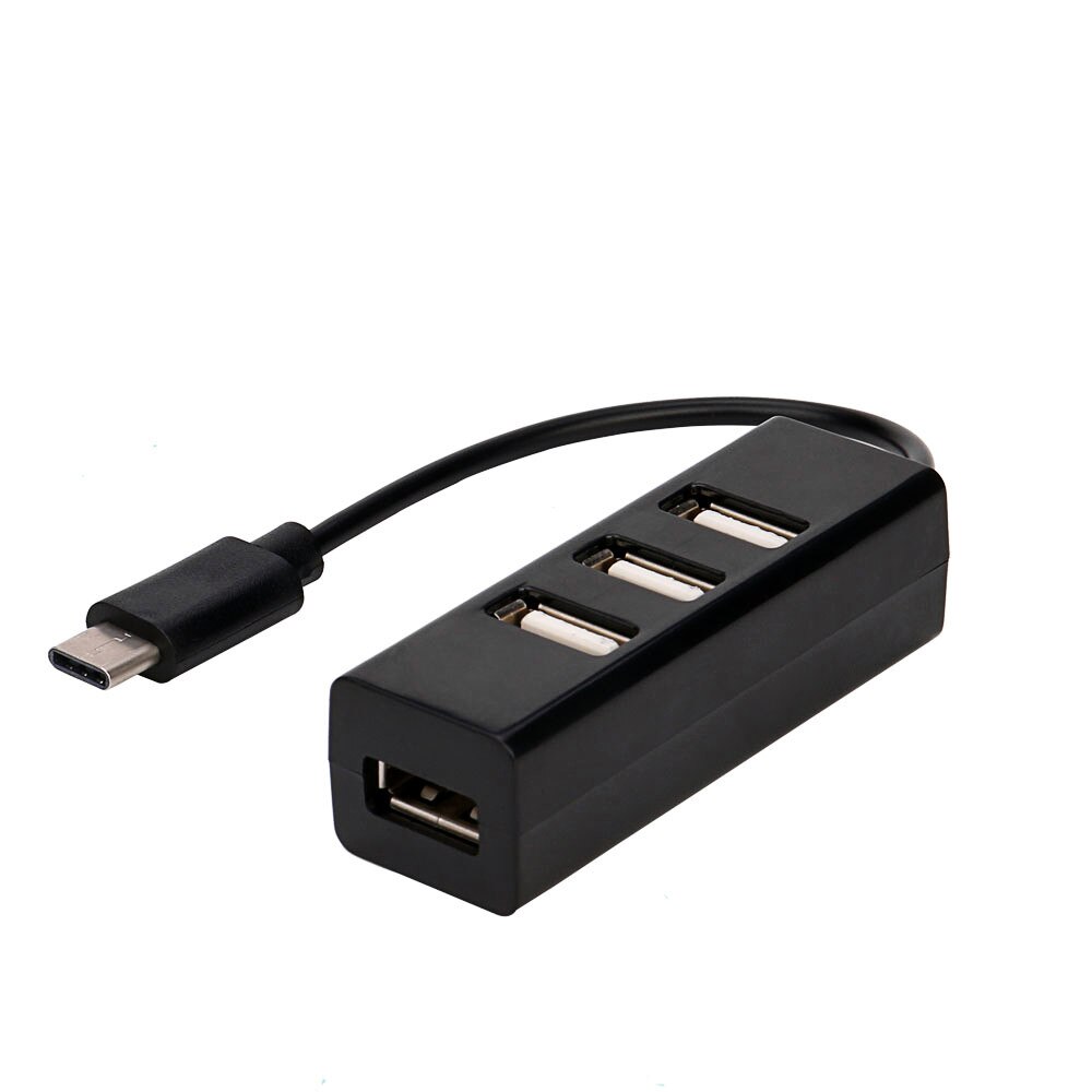 CARPRIE Tipo-C A 4-Port USB 3.0 Hub USB 3.1 Adattatore Per Apple Macbook 12 PC 6J13 trasporto di goccia: Black