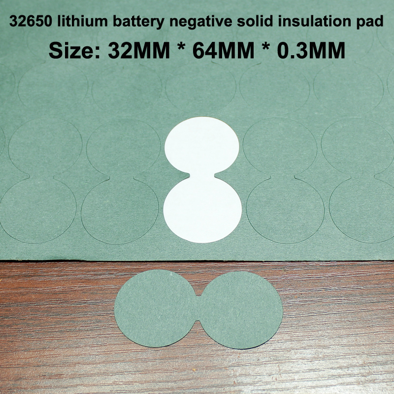 100pcs/lot 32650-32700 lithium battery positive pole hollow negative pole solid insulation pad highland barley paper sticker: pink