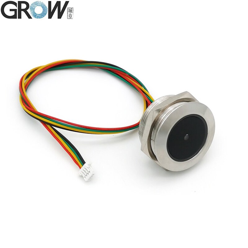 GROW GM60 Stainless Steel LED Control Ring Indicator Light UART Interface 1D/2D Bar Code QR Code Barcode Reader Module