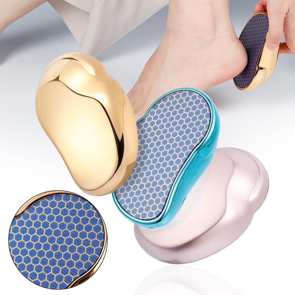 Nano glas fodrist fodgitter enhed hæl fil polering død hud callus remover hud glattere fodpleje pedicure værktøjer
