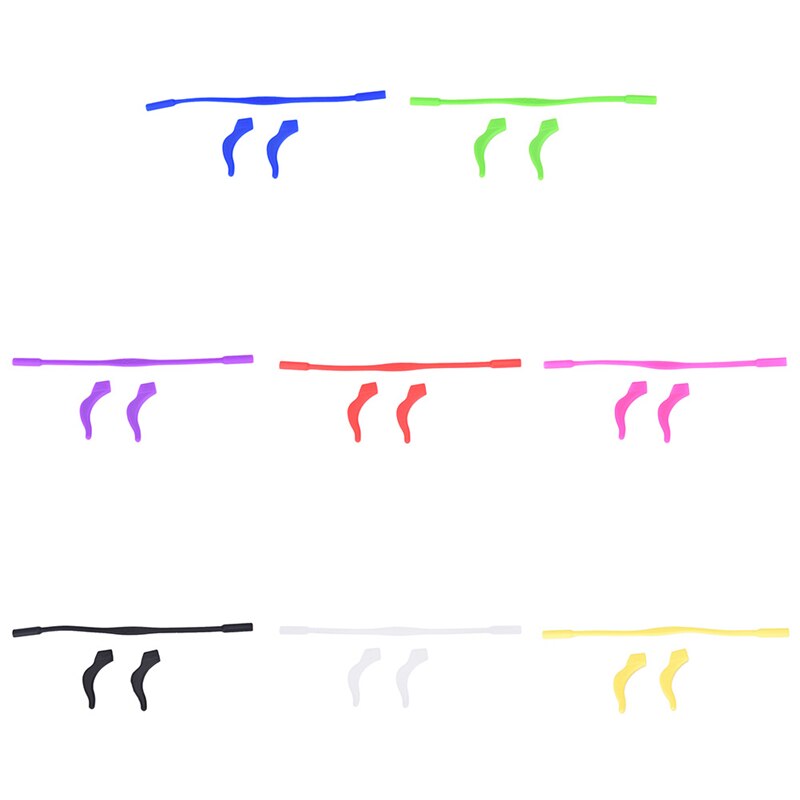 3 uds. Lentes de silicona para gafas, correa de gafas, soporte para niños, soporte para lentes, cuerda