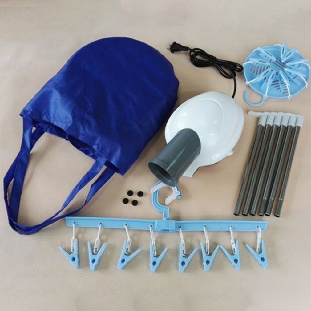 1 Set Portable Electric Air Clothes Dryer Folding Fast Drying Machine 800W Multipurpose Cloth Dryer Machine