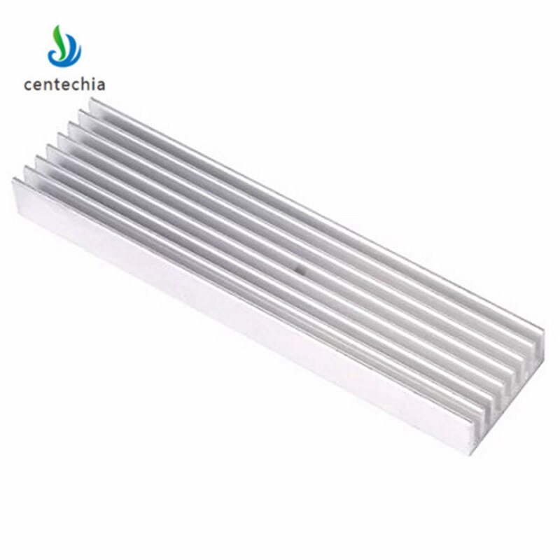 Durable Silver Aluminium Radiating Fin Cooling Heatsink 100*25*10MM for LED Power Transistor Electrical Radiator Chip
