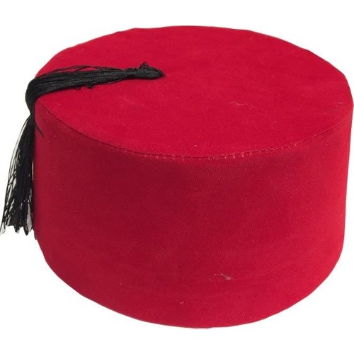 Punainen huopa fez hattu tommy cooper turkkilainen fes musta tupsut unisex-lakki fancy mekko ottomaani aito