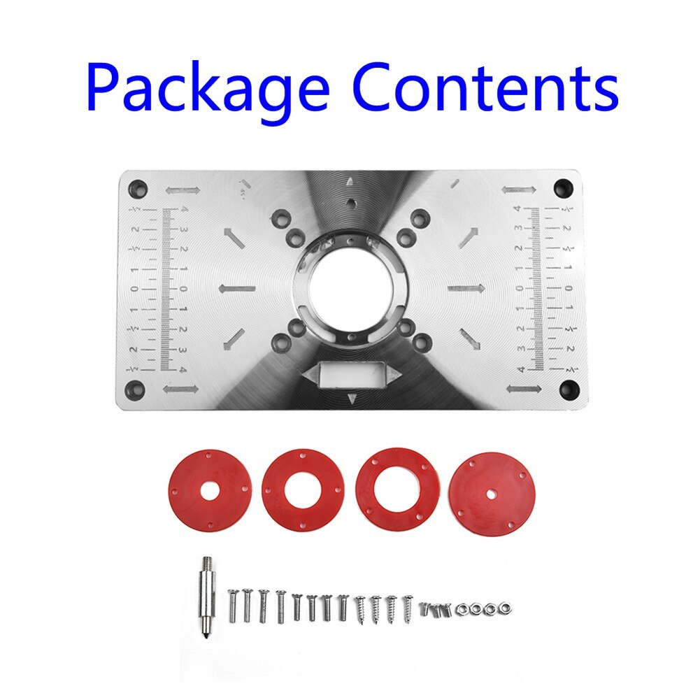 Router Table Insert Plate For Makita RT0700C Trimmer Woodworking Bench Aluminum Router Table Insert Plate