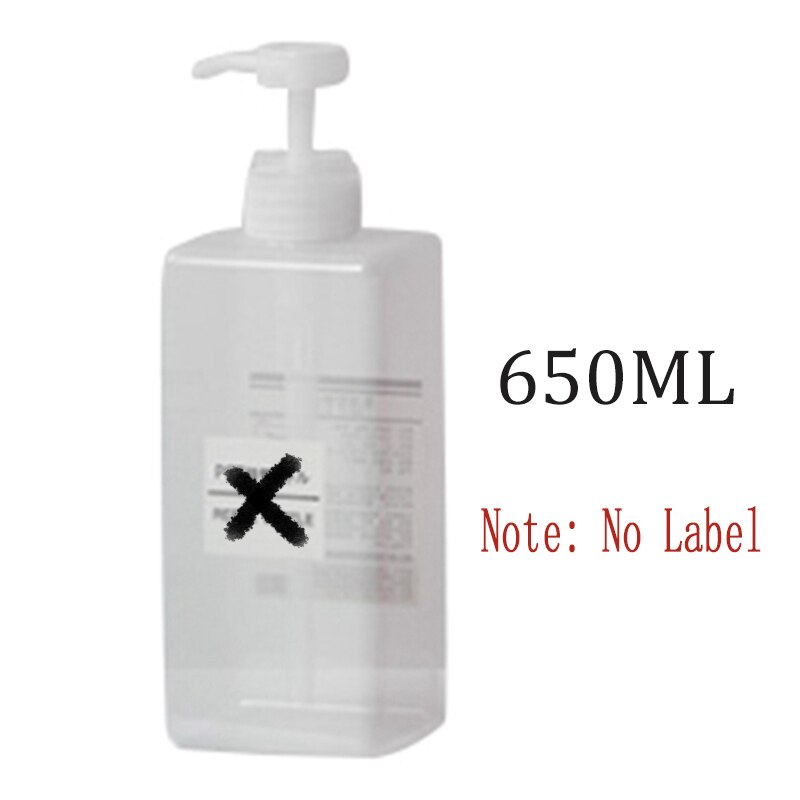 Bouteille de Gel douche de shampooing presse | 650/450/250ML conditionneur de cheveux, distributeur distributeur de savon de salle de bains, bouteilles de rangement rechargeables: TL