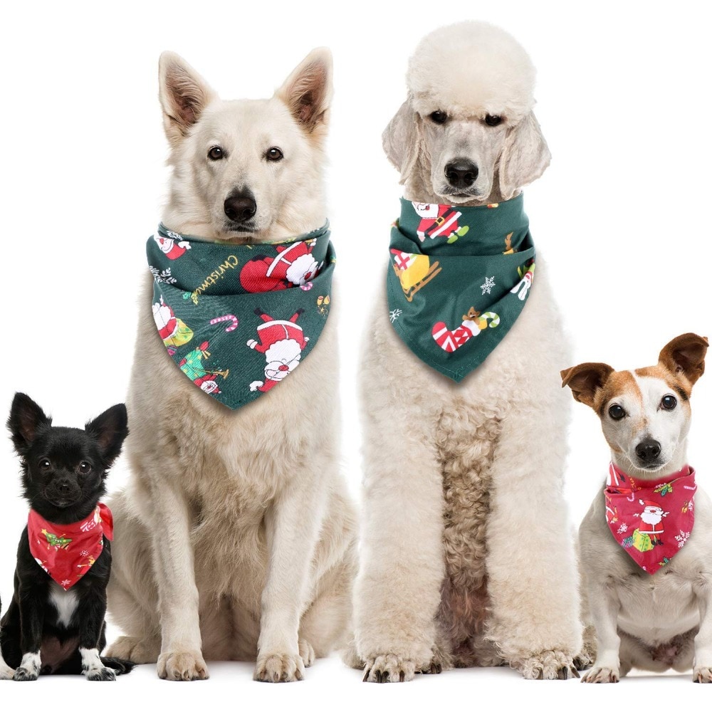 Hund katt bandana jul sällskapsdjur halsband halsduk haklapp grooming accessoarer bandage halsband för små medelstora hundar katter