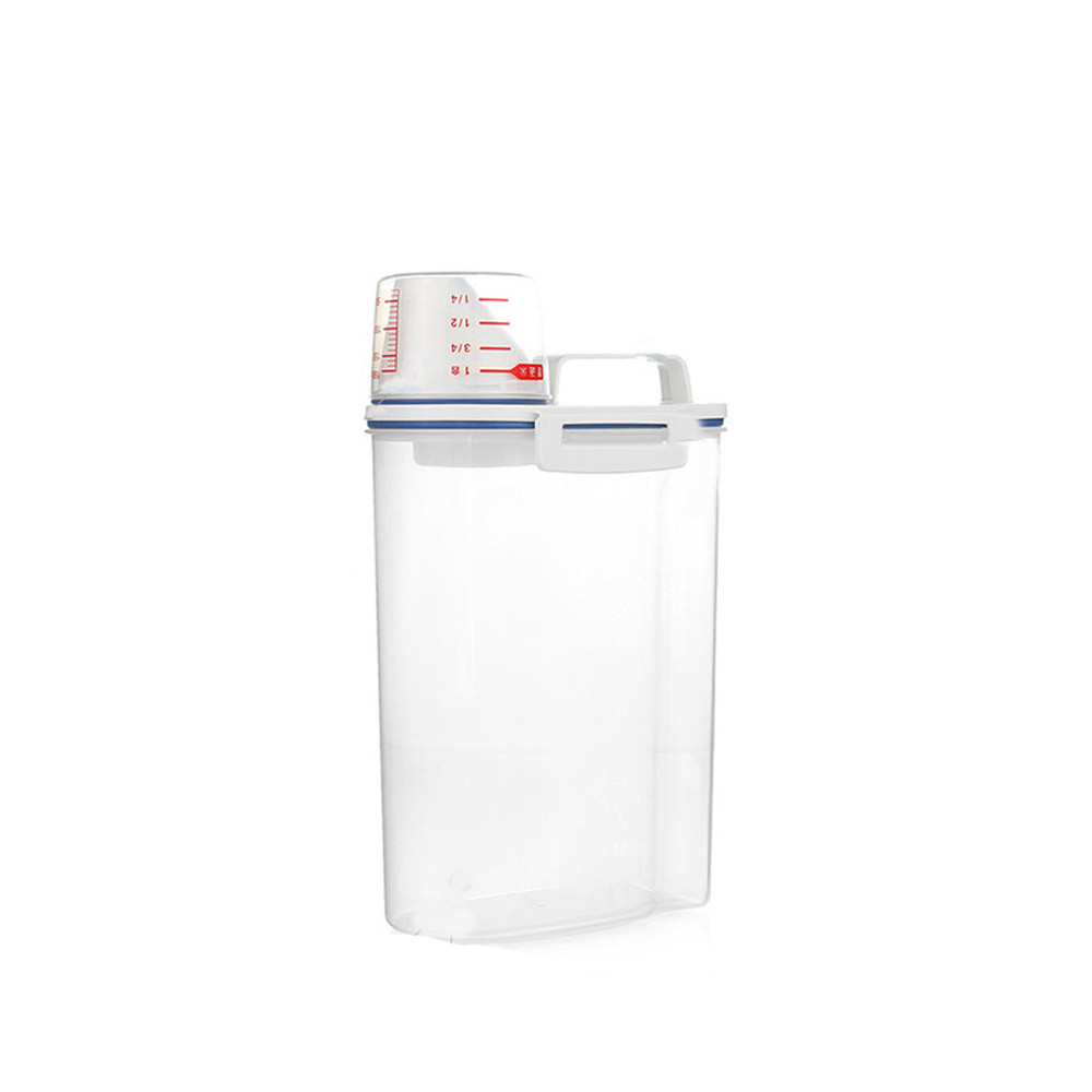 # H25 boîte de rangement distributeur de céréales en plastique | Boîte de rangement de cuisine, Grain d'aliments, conteneur de riz belle boîte de rangement de riz de cuisine, stockage de grains de farine: Default Title