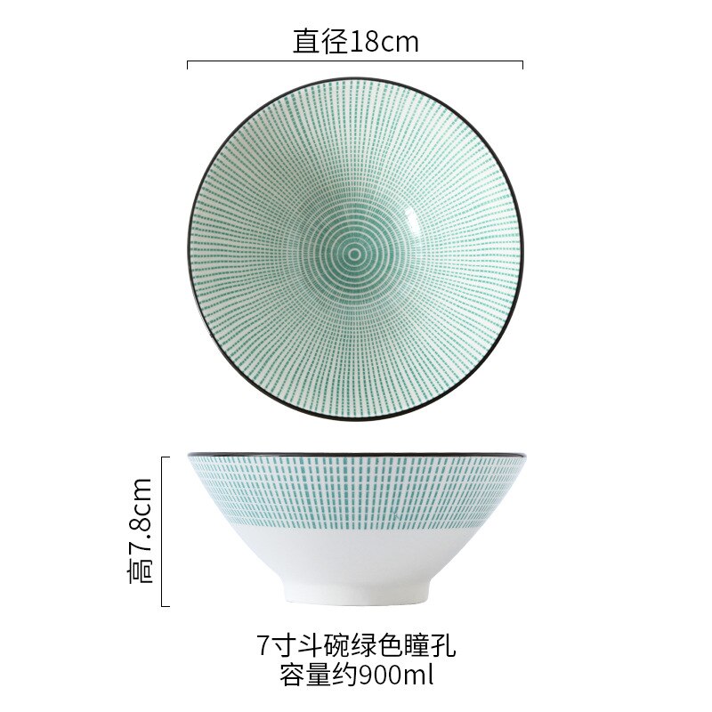 Salade Soep Ramen Kom, 32 Oz Stapelbaar Ronde Fijn Porselein Granen Pasta Serveerschaal, grote Capaciteit Microwavable Keramische Bowls: H