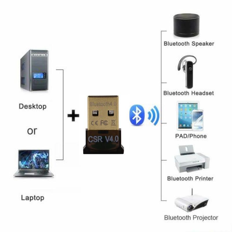 Mini Usb Bluetooth Adapter Car Auto Mvo Dual Mode Ontvanger Voor Windows 10/8/7/Xp v4.0 Bluetooth
