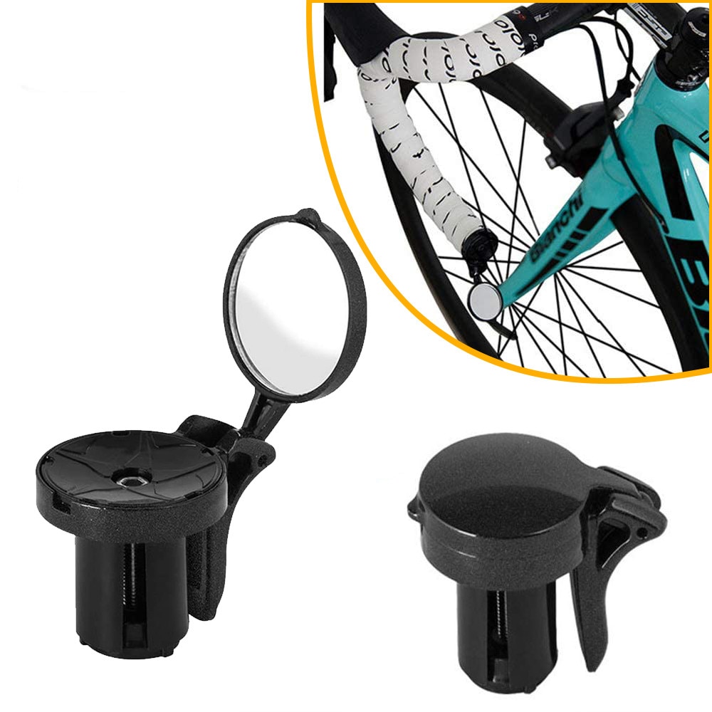 Vejcykel bakspejl cykling justerbart styr plug bakspejl 360 graders drejeligt spejl cykel styr spejl