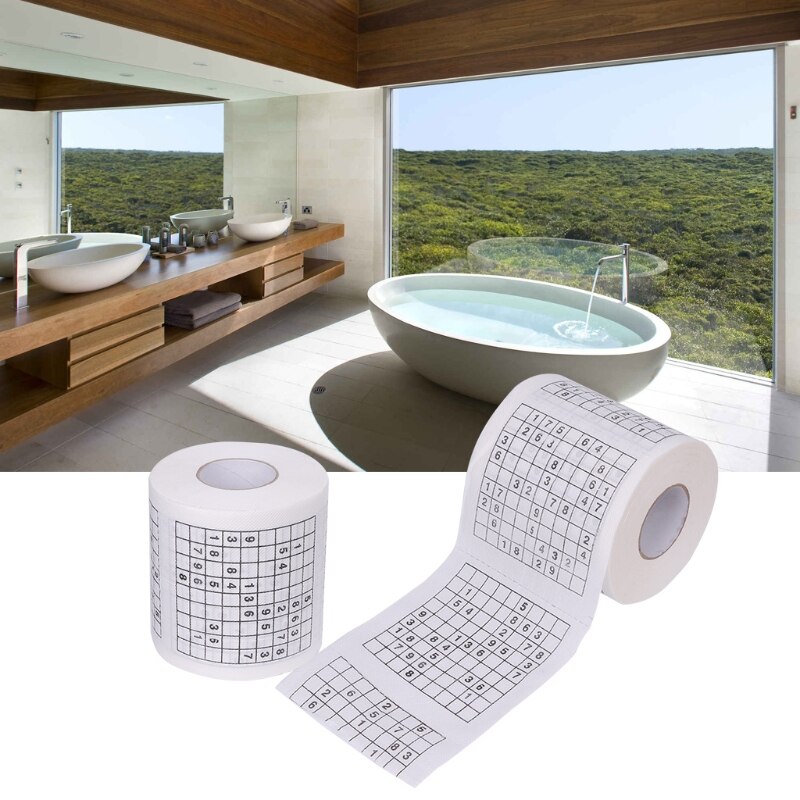 Durable Sudoku Su Printed Tissue Paper Toilet Roll Paper Good Puzzle Game
