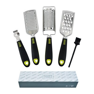 Roestvrij Staal Plantaardige Rasp Multifunctionele Plantaardige Slicer Chopper Cutter Wortel Aardappel Knoflook Gember Rasp Keuken Gereedschap: 5 pcs with box