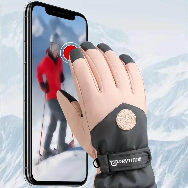 Gants de Ski gants d'hiver pour femmes hommes mitaines de Snowboard gants pour écran tactile motoneige moteur gant de neige thermique imperméable