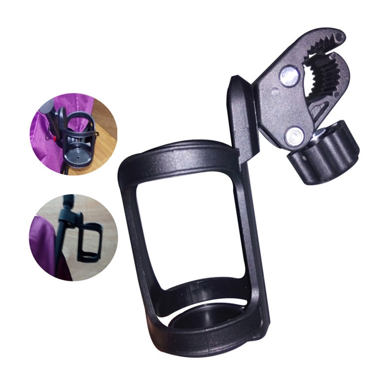 Porte-gobelet De Bateau Universel Rotatif 360° - Avec Pince Réglable - Lot De 2 - En ABS Noir - Pour Rail, Ponton, Kayak, Jet Ski