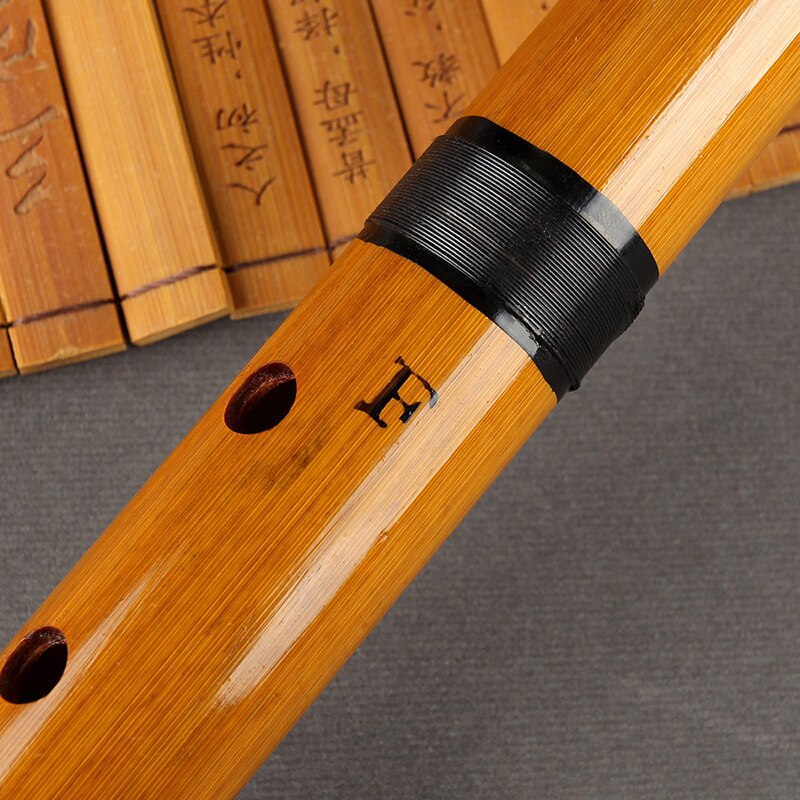 Chinese Traditionele Stijl Handgemaakte 5 gaten F Key Bamboefluit Met Wortel Muziekinstrument Chinese Houtblazers Instrument