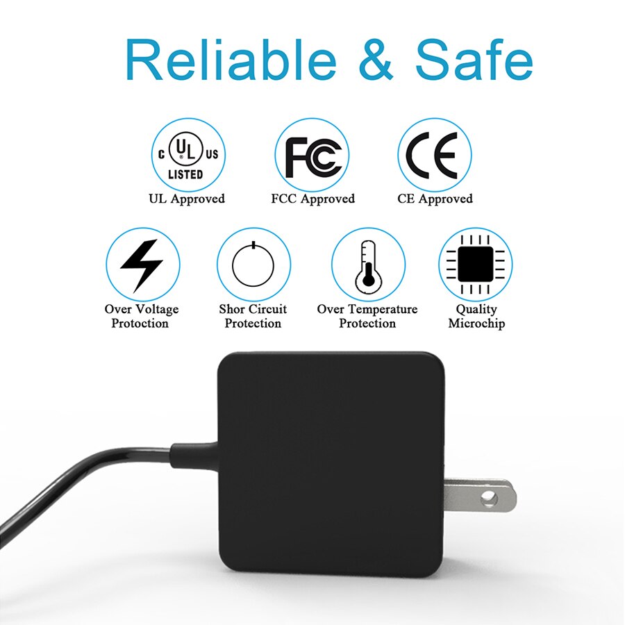 45W AC Charger for Lenovo IdeaPad 120 120S 330 330S 120S-11 120S-14 130-14 130S-11 120S-11IAP Laptop Power Supply Adapter Cord