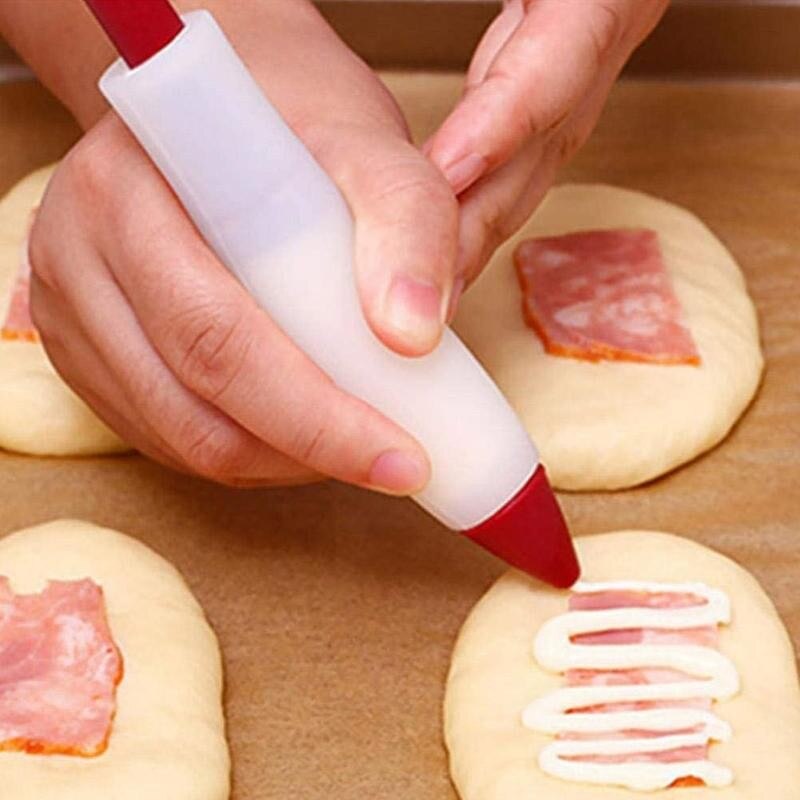 Silicone gâteau seringue stylo Fondant gâteau stylo pâtisserie glaçage gâteau bricolage écriture chocolat décoration cuisson Fondant seringue outils T9X2