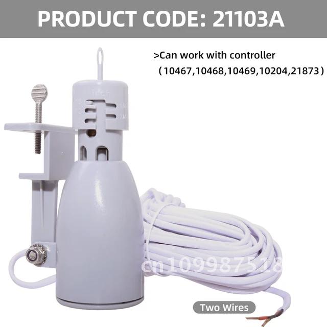 Sensor de chuva para jardim, interrupta automaticamente o sistema de rega, contato com temporizador de rega, sensor de umidade para irrigação de jardim: Vermelho