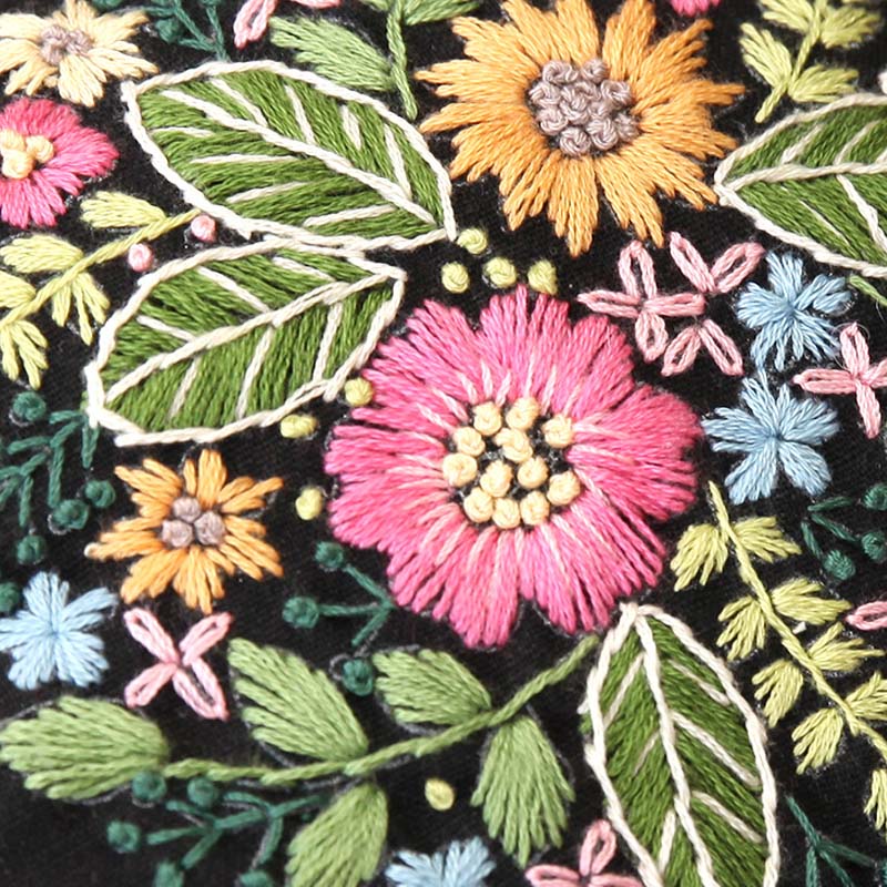 Kits de bordado para bolsos, bordado floral, cadena para monedas, bolsas para teléfono, conjuntos de punto de cruz con bastidor de bordado, cumpleaños y navidad.