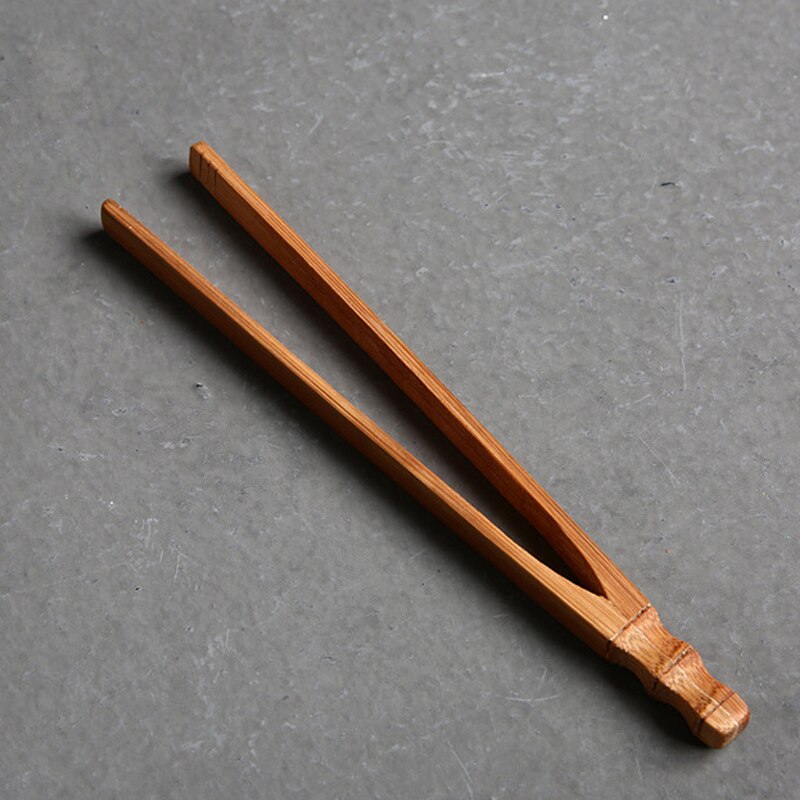 S /4 handgemaakte bamboe cha dao theeclip + naald + schepje + cha he