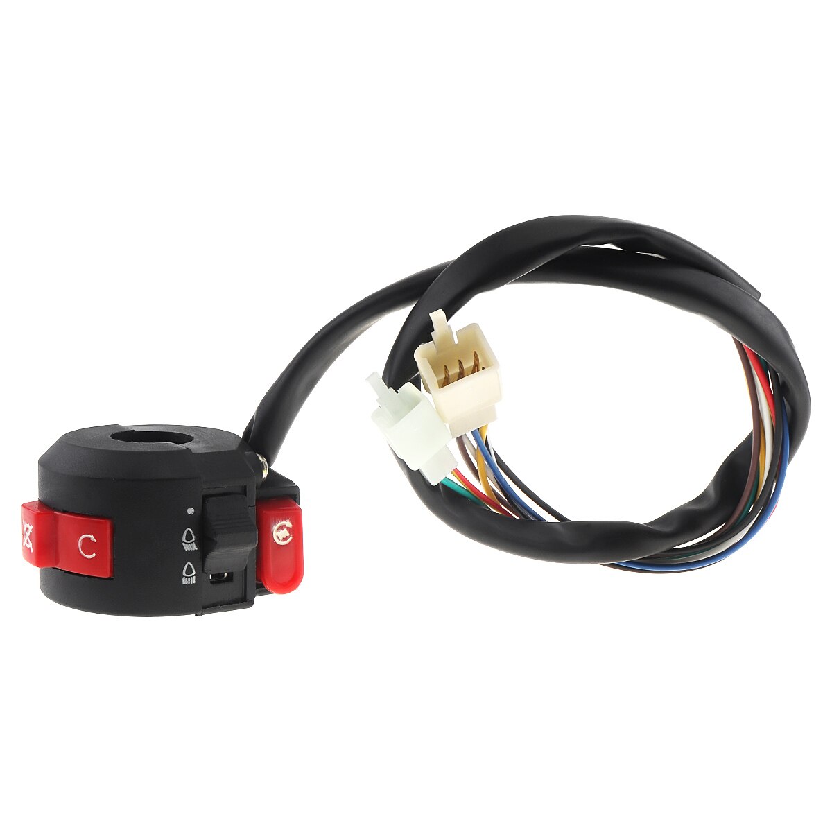 Motorcycle Switch 22MM Handlebar Electric Fog Light Start Steering Wheel Control Switch for 110CC Motorcycle ATV Motorbile