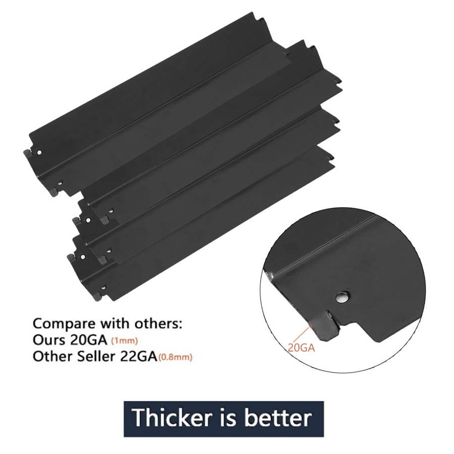 4 Pcs Grill Heat Tents Stainless Steel Gas Grill Heat Plate BBQ Heat Tents Replacement Fit for