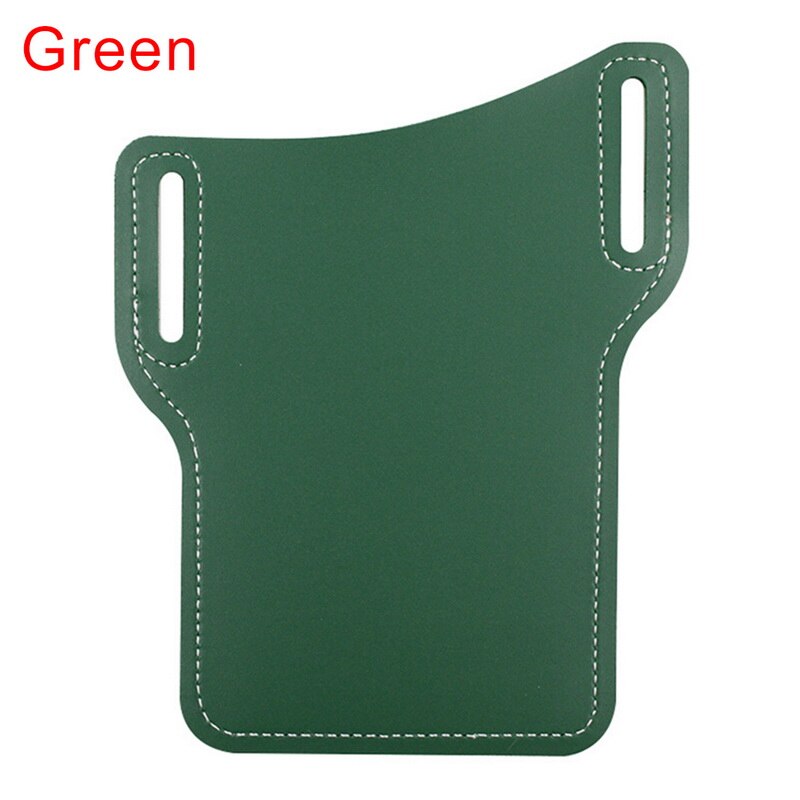 Pocket Belt Clothing Bag Waist Bag Men Casual Leather Retro Fanny Pack Belt Bag Pouch For women Travle Phone Bag: green