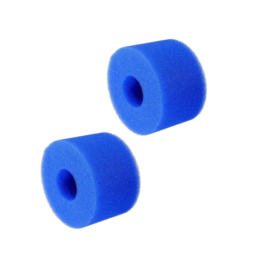 2pcs Swimming Pool Filter Washable Sponge Foam Cartridge Suitable Pool Reusable Swimming Pool Filter Foam Sponge Cartridge: Default Title