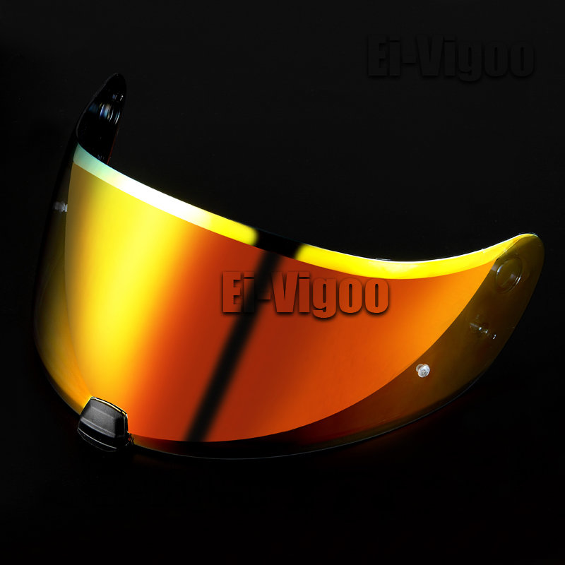 Visera para casco de HJ-20M adecuada para HJC C70 FG-17 IS-17 FG-ST HJ-20ST gafas para casco de motocicleta visera de visión nocturna para casco de motocicleta: Rojo