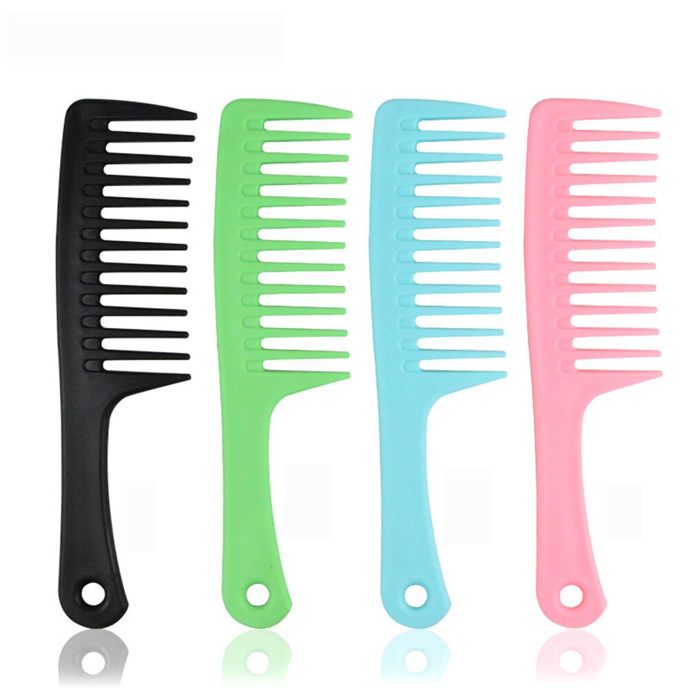 1 PC. Wide Tooth Anti-Static Hairdressing Comb Heat Resistant Woman Wet Detangle Curly Hair Brushes Pro Salon Styling Tools