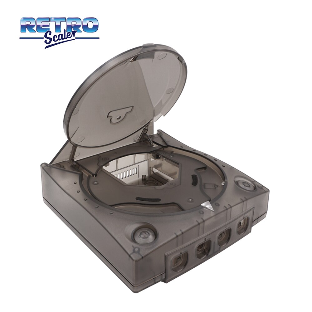 RetroScaler-carcasa de plástico de CC para consola de videojuegos Dreamcast, caja transparente, repuesto