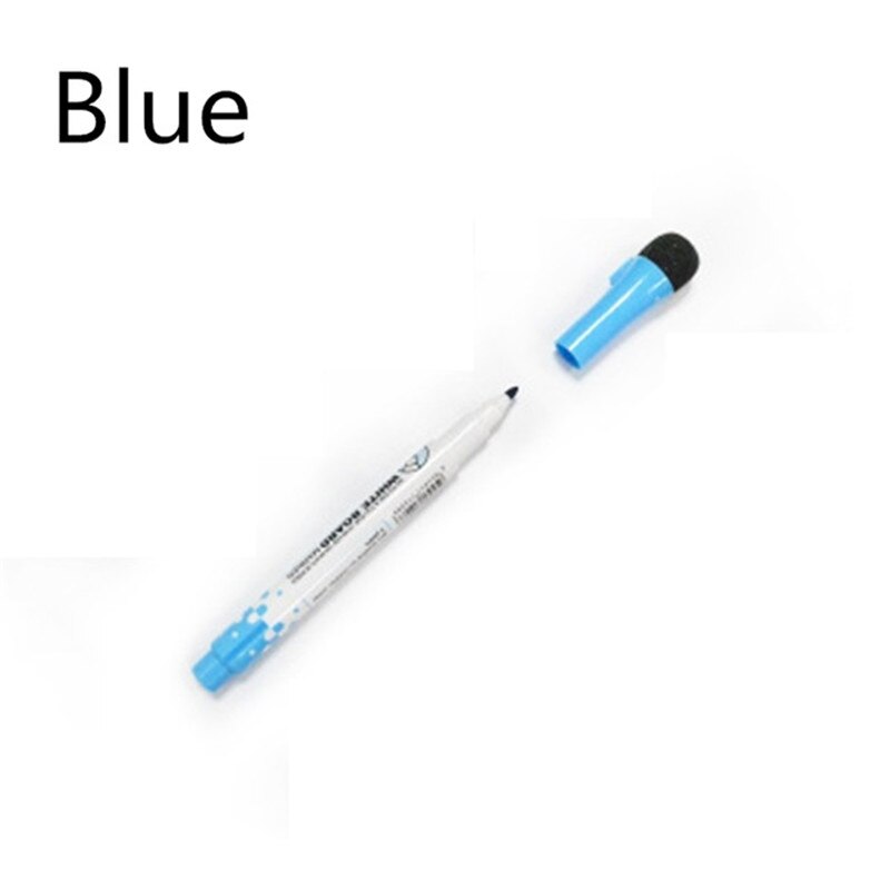 A5 Magnetic Kitchen Whiteboard Fridge Magnets Dry Wipe White Board Marker Writing Record Message Board Remind Memo Pad Kid: Blue