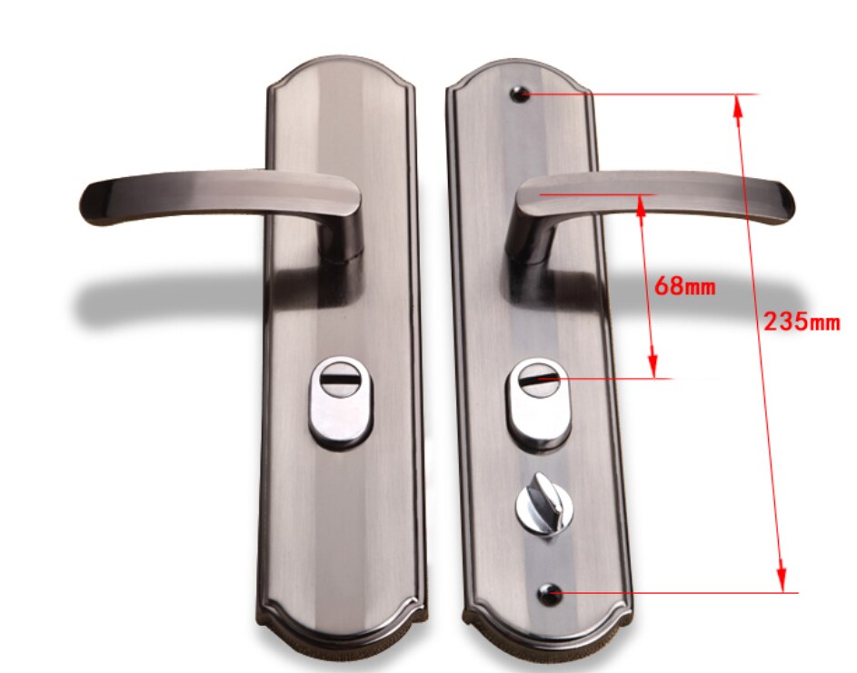 Aluminium Alloy Door Handle Universal Security Door Handle Pair Lock Thickened Panel Handle Door Lock Household Hardware