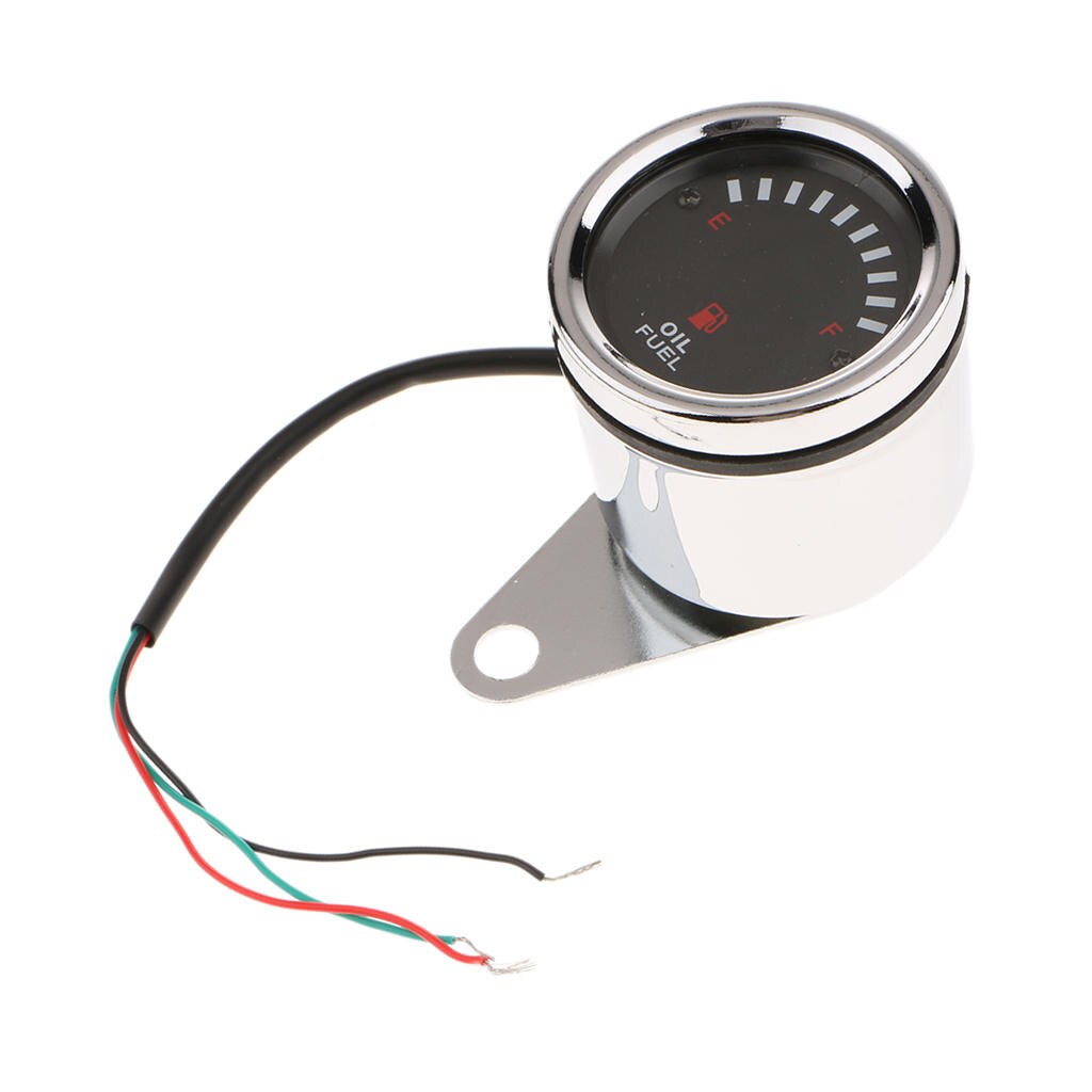 Led Brandstofmeter 12V Dc Brandstof Indicator Universal Auto Motorfiets 60 Mm