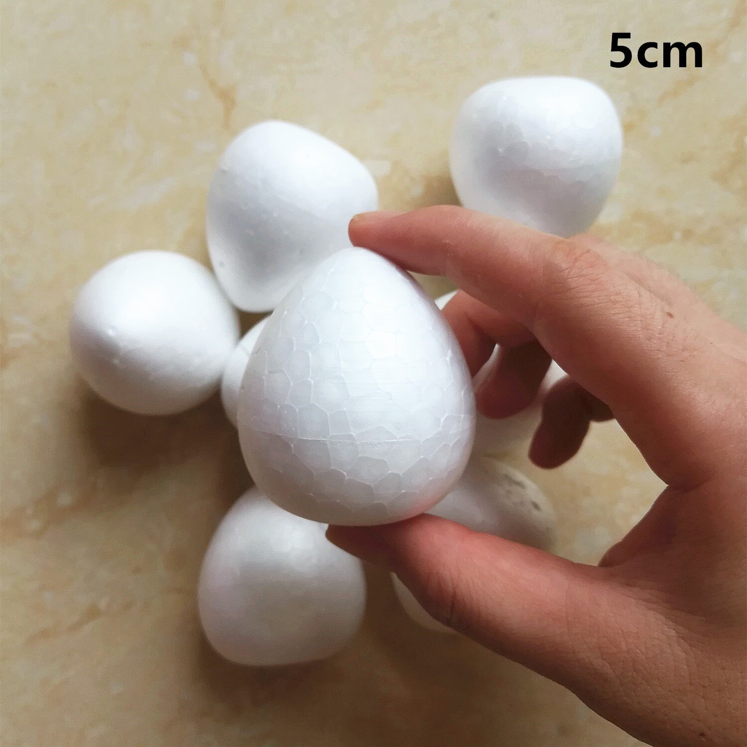 2/2.5/3/3.5/4/4.5/5.5cm White Water Modeling Foam Rose Bud For Nylon Stocking Flower Accessories Polystyrene Styrofoam Buds: 5cm 10pcs
