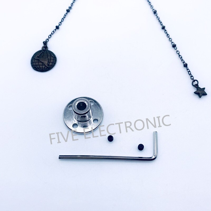 Flange coupling 3/4/5/6/8/10mm rigid coupler flange motor guide shaft support with free screw and spanner