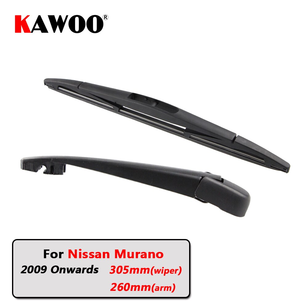 Kawoo Auto Achter Wisser Bladen Terug Ruitenwissers Arm Voor Nissan Murano Hatchback (Vanaf ) 305 Mm Auto Voorruit Blade