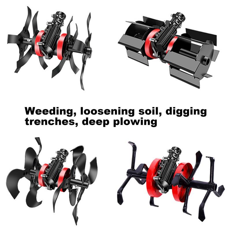Garden Rototiller Cultivator Precision Alloy Multi-purpose Weeding Eater Trimmer Rotary Cultivator Tool Hedge Trimmer Lawnmower