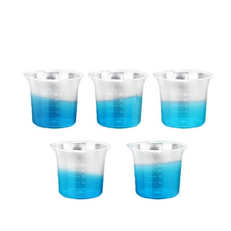 Handleless Plastic Measuring Cups Kitchen Bar Supplies Transparent Plastic Baking Measuring Cup Various Capacities Beaker Liquid