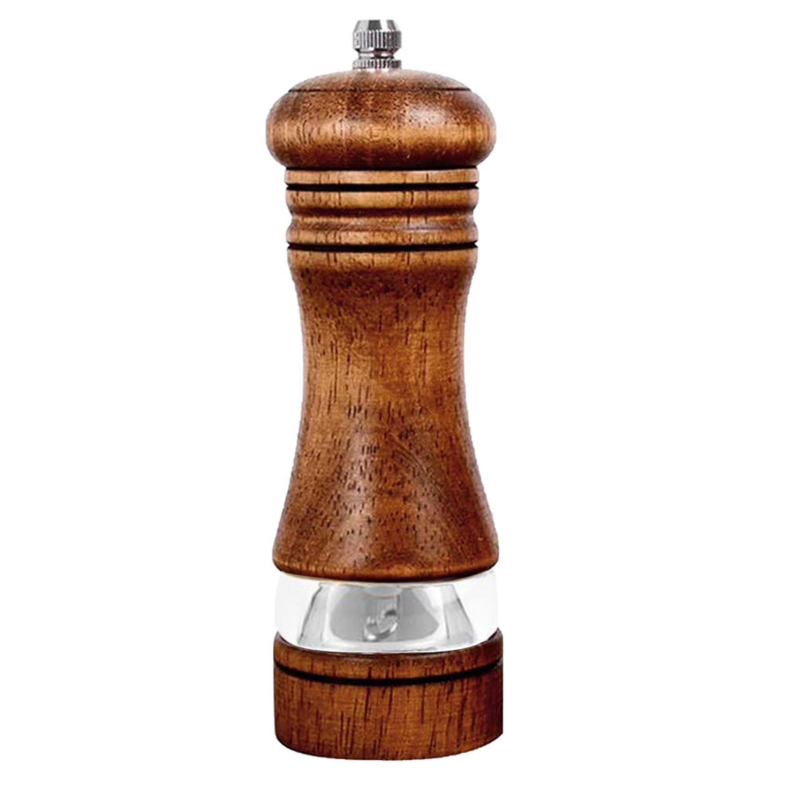 Manual Pepper Grinder Wooden Grinder Salt Pepper Spice Mills Adjustable Handheld Seasoning Mills Grinder Wood Kitchen Tools #Y2: B