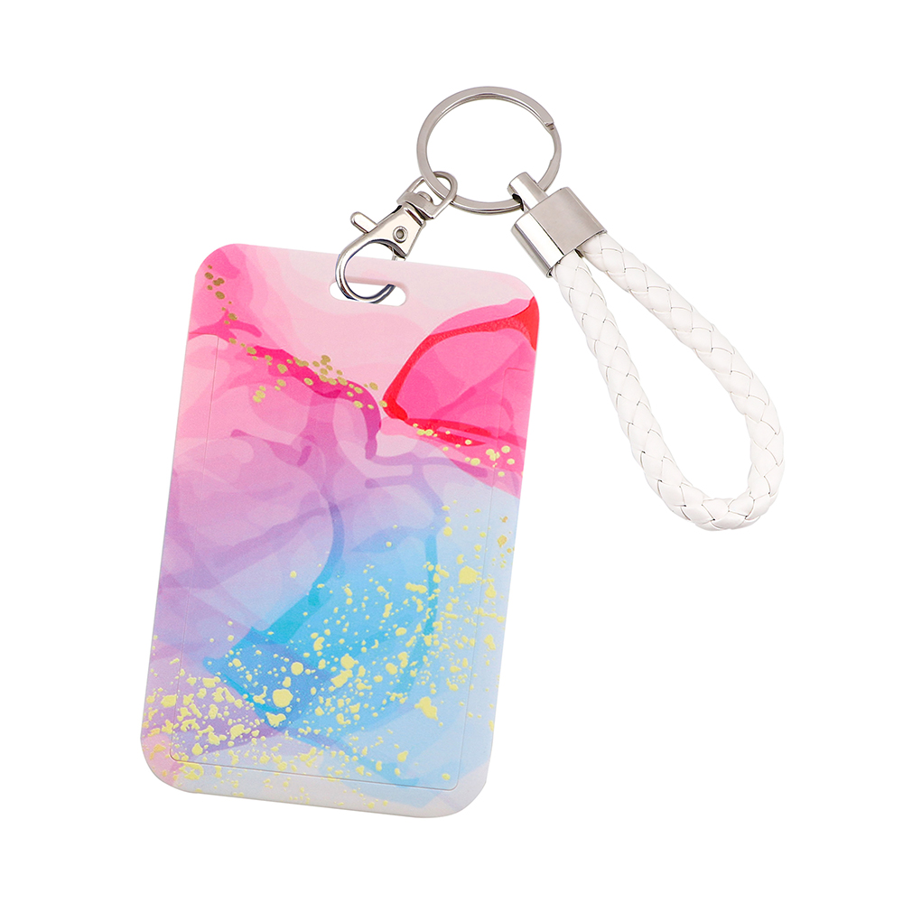 Ransitute R2764 Neue Für Student Arbeiter Handheld Keychain Karte Halter Visitenkarte Bank Karte Student ID Karte Halter: 12