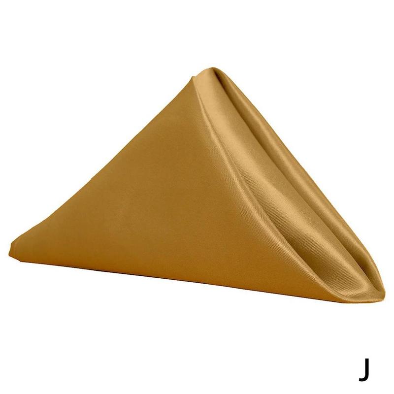 30*30cm Square Napkin Cloth Hotel Restaurant Napkin Cloth Seaming Mouth Napkin Satin Satin Placemat High-density Cloth Hote R7b4: gold