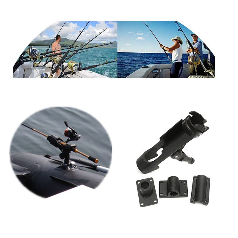 Boat Fishing Rod Holder Rotatable Plastic Fishing Rod Bracket Stand Fishing Support for Kayaking Yacht Boat Fishing Tackle Tool