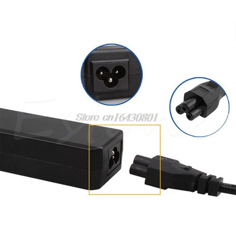 Us/uk/eu/au plugg 3- pins vekselstrømledning kabel for dell laptop thinkpad ibm