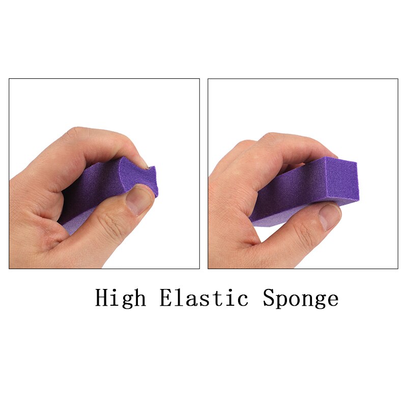 100 stk/parti neglefiler buffer farverig svamp polering blok 4 sidet polering slibning manicure pedicure negle buffere fil værktøj
