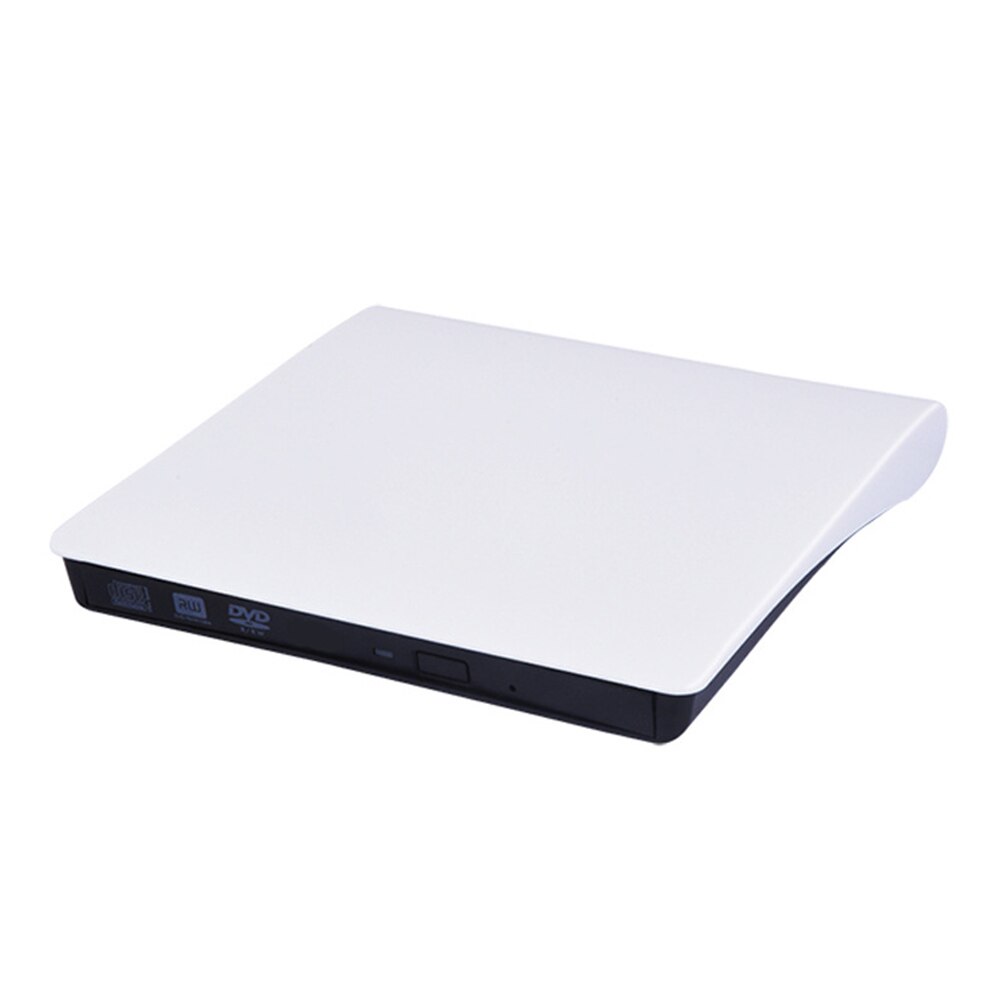 DVD Drive Draagbare Optische ROM Speler Externe Recorder Brander Reader Eject USB 3.0 CD-RW Voor Laptop PC: WHITE